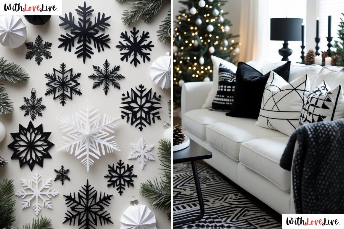 Black and White Christmas Decor Ideas