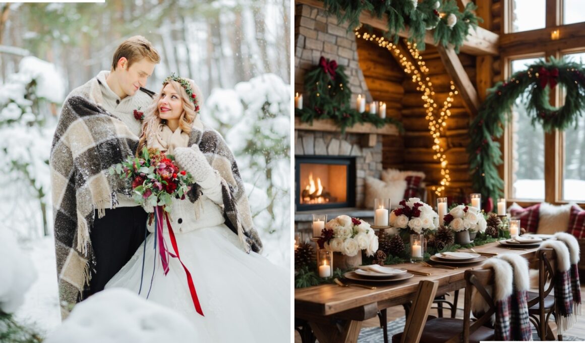 Cozy Winter Lodge Wedding Decor