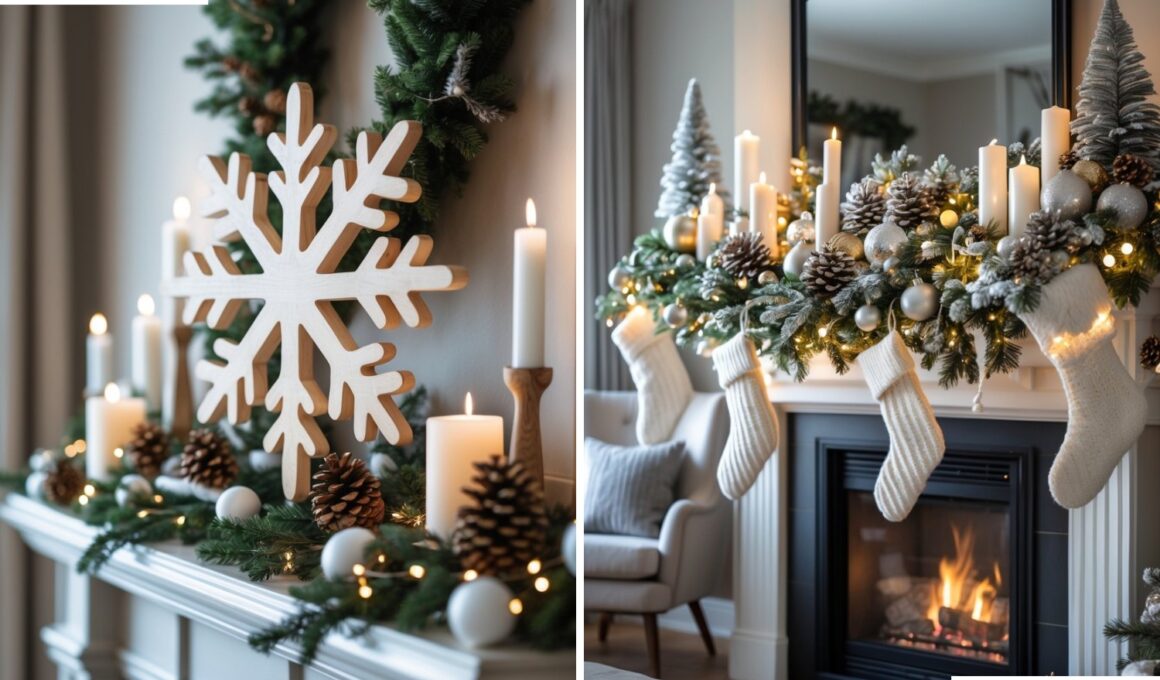 Cozy Winter Mantel Decorating Ideas