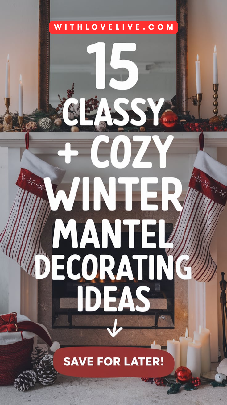 Cozy Winter Mantel Decorating Ideas