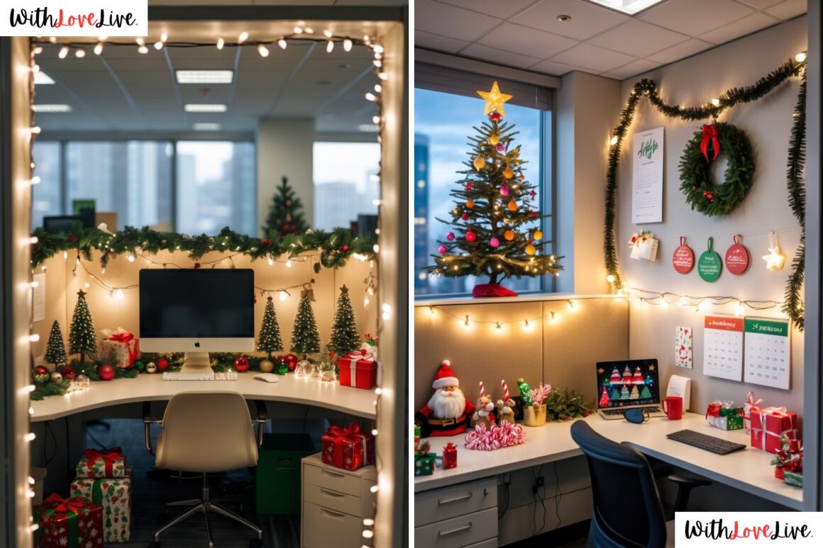 Cubicle Christmas Decor