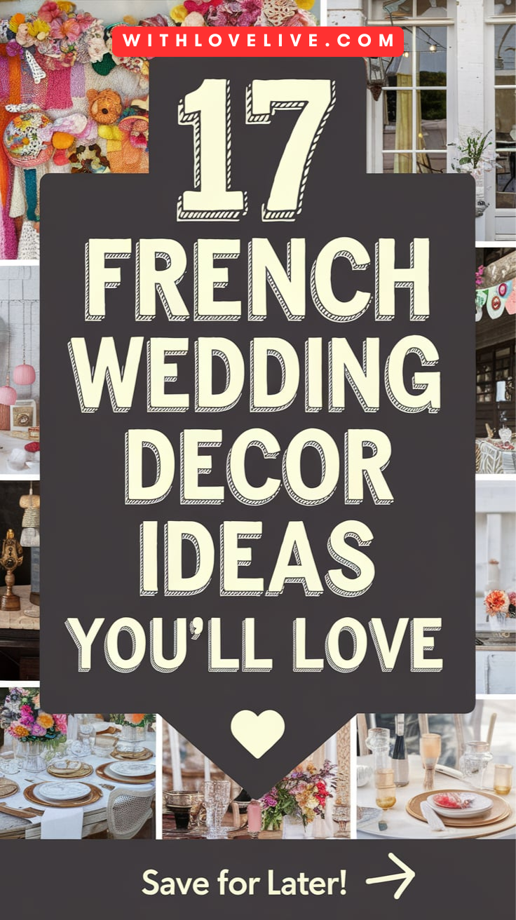 French Wedding Decor Ideas