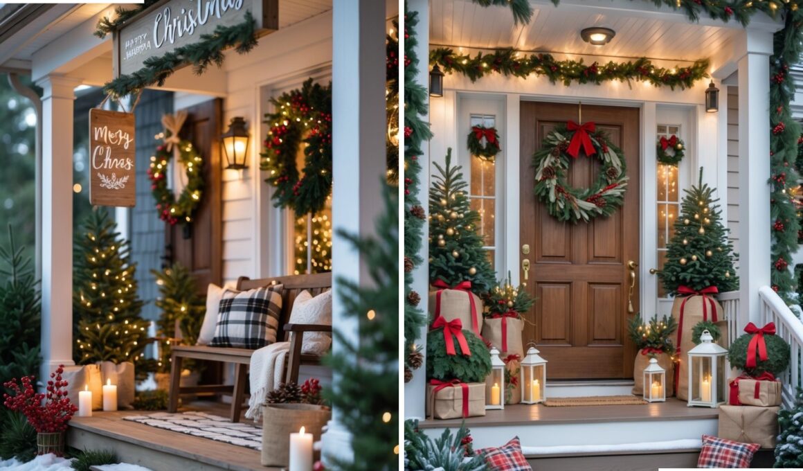 Front Porch Christmas Decor Ideas