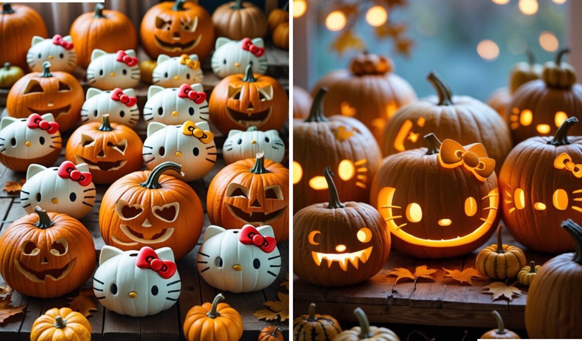 Hello Kitty Pumpkin Carving