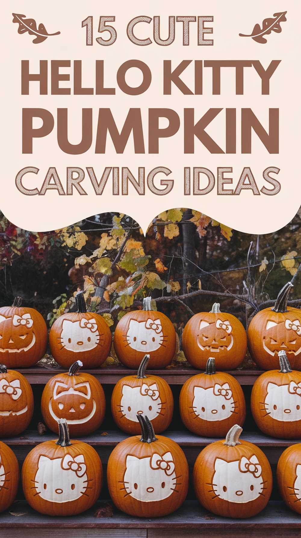 Hello Kitty Pumpkin Carving Ideas