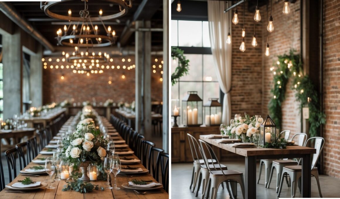 Industrial Wedding Decor