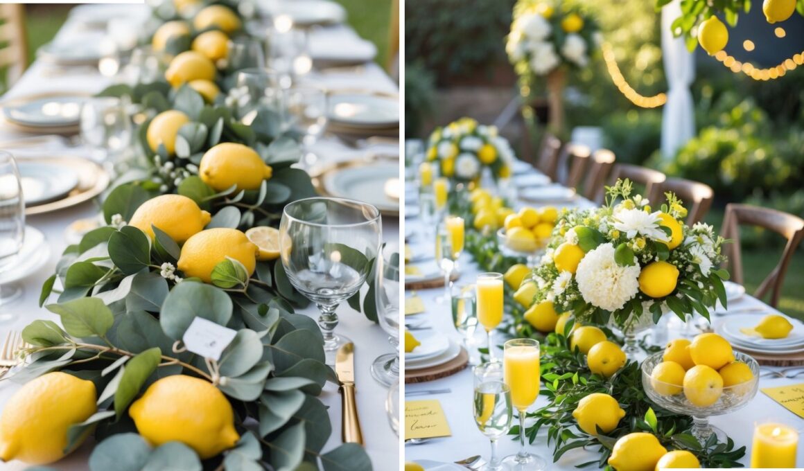 Lemon Wedding Decor