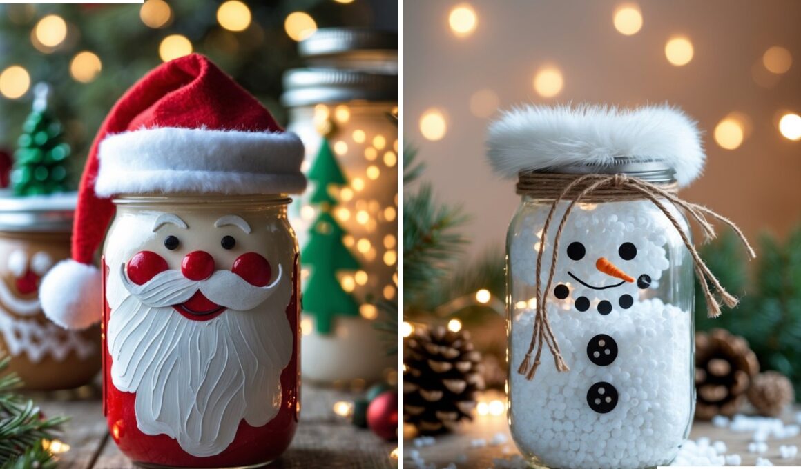 Mason Jar Christmas Decoration