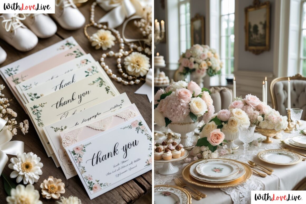 Old Money Baby Shower Decor