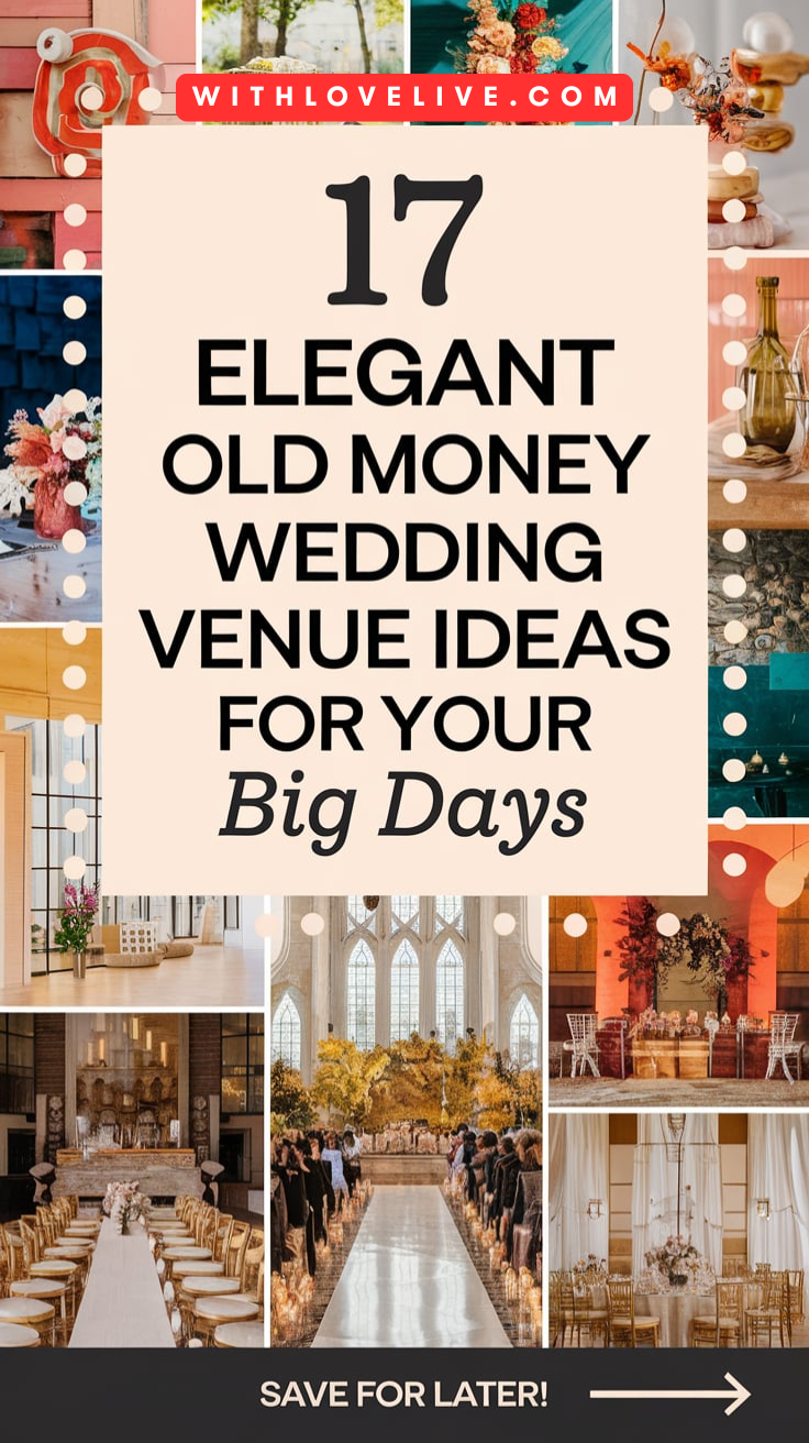 Old Money Wedding Venue Ideas