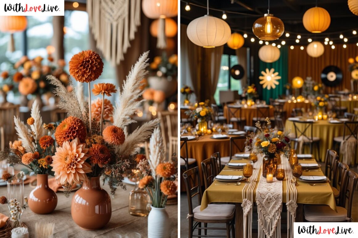Retro 70s Wedding Decor