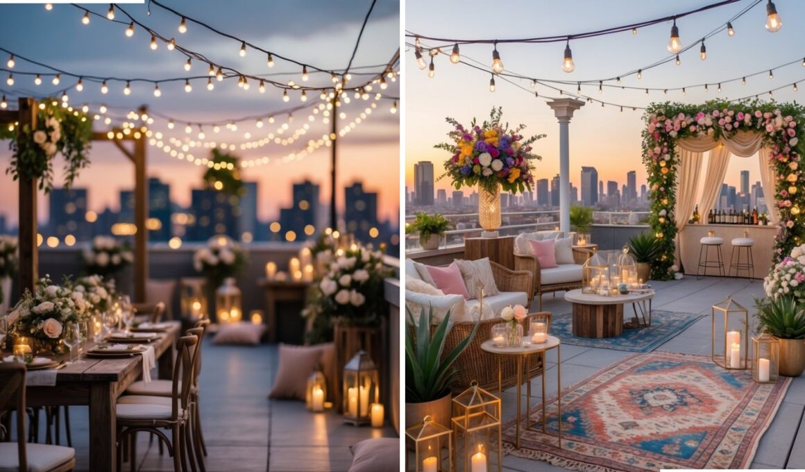 Rooftop Wedding Decor