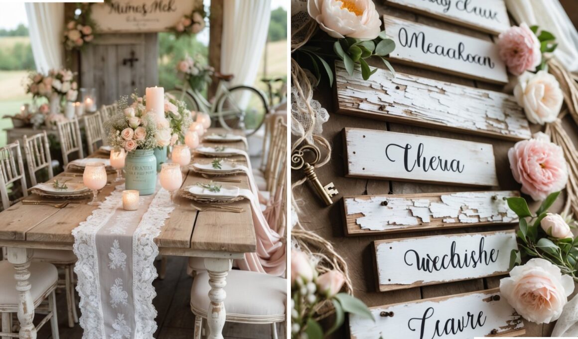 Shabby Chic Wedding Décor Ideas
