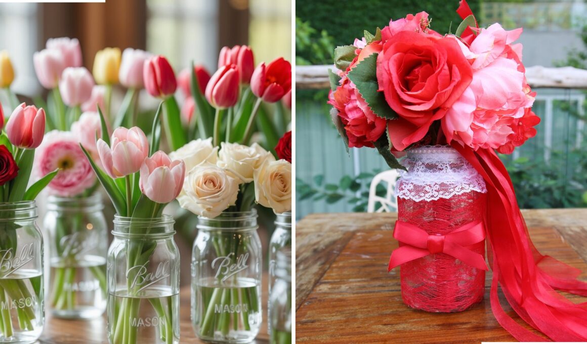 Stylish Mason Jar Centerpieces