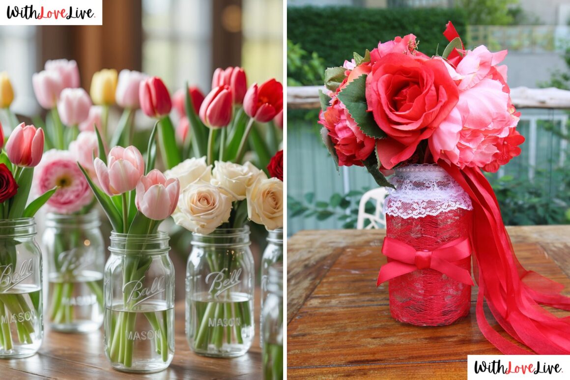 Stylish Mason Jar Centerpieces
