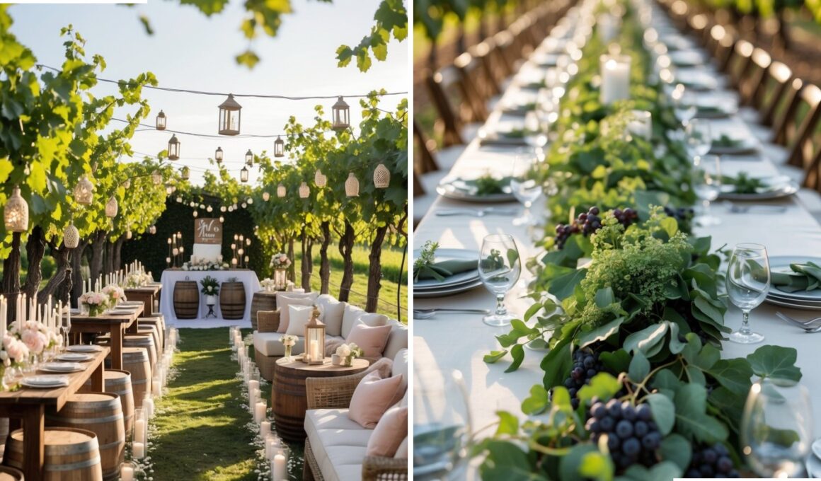 Vineyard Wedding Decor
