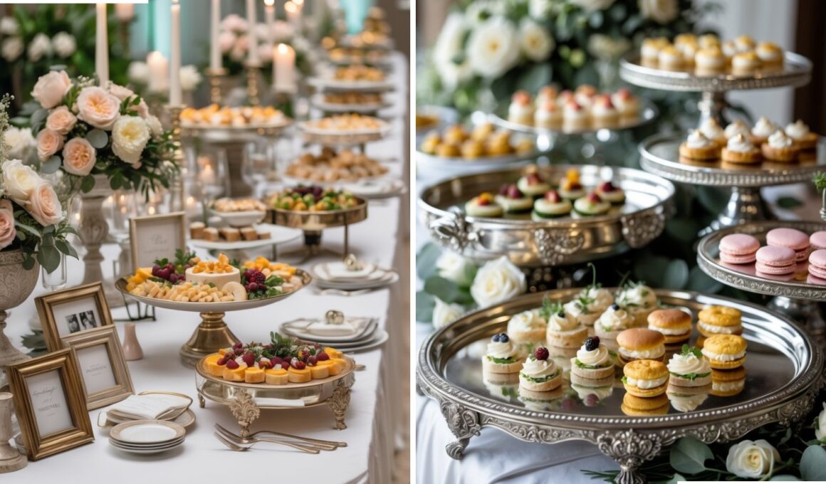 Wedding Buffet Table Decor