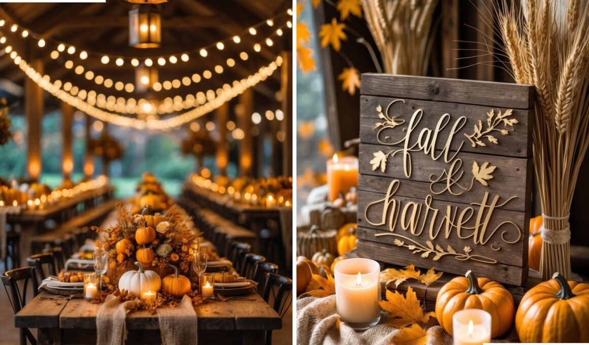 fall golden wedding