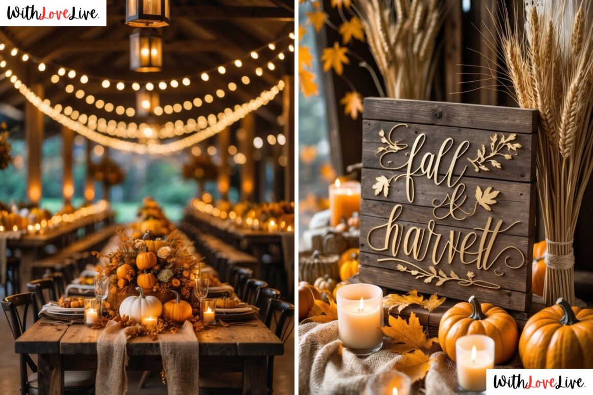 fall golden wedding
