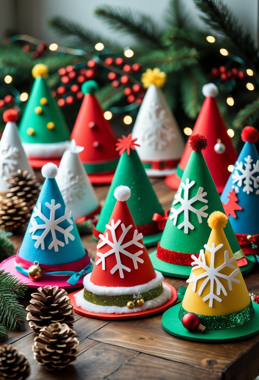 Foam Snowflake Crown Hats