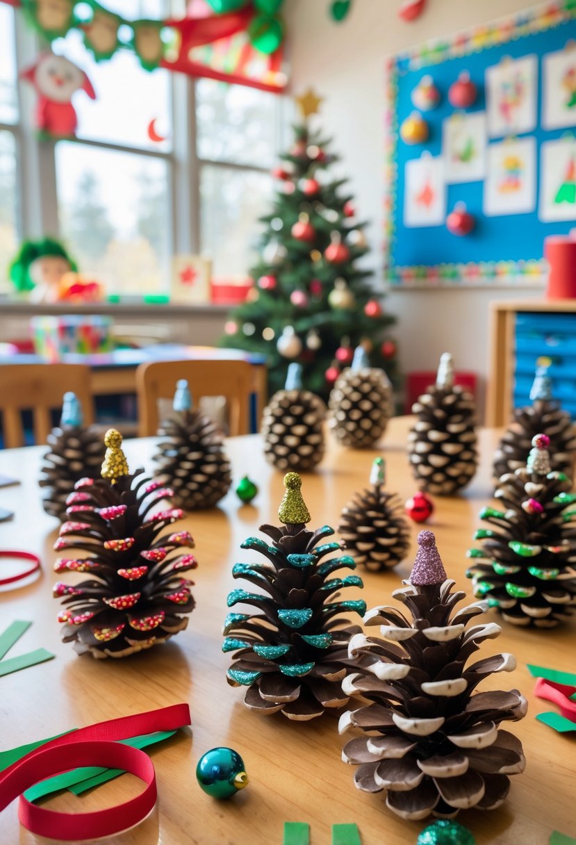 Pinecone Christmas Tree Decorations