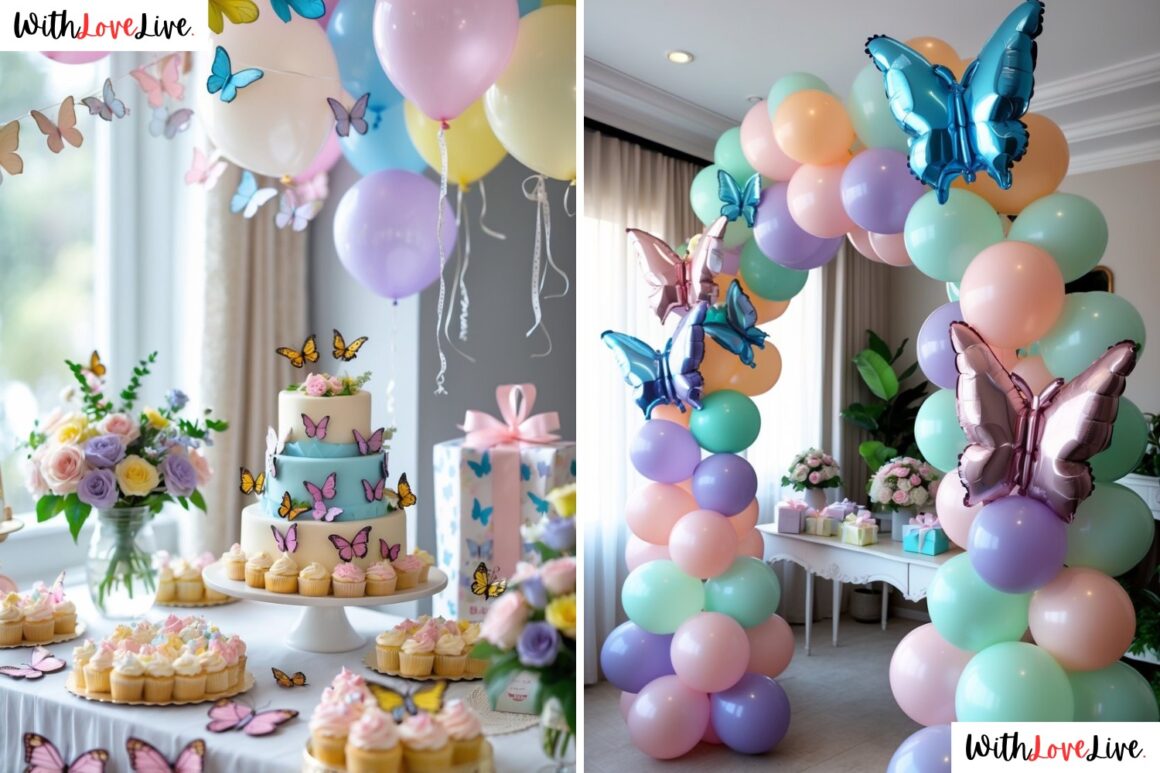Butterfly Baby Shower Decor