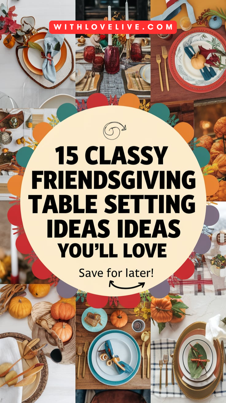 Classy Friendsgiving Table Setting Ideas 