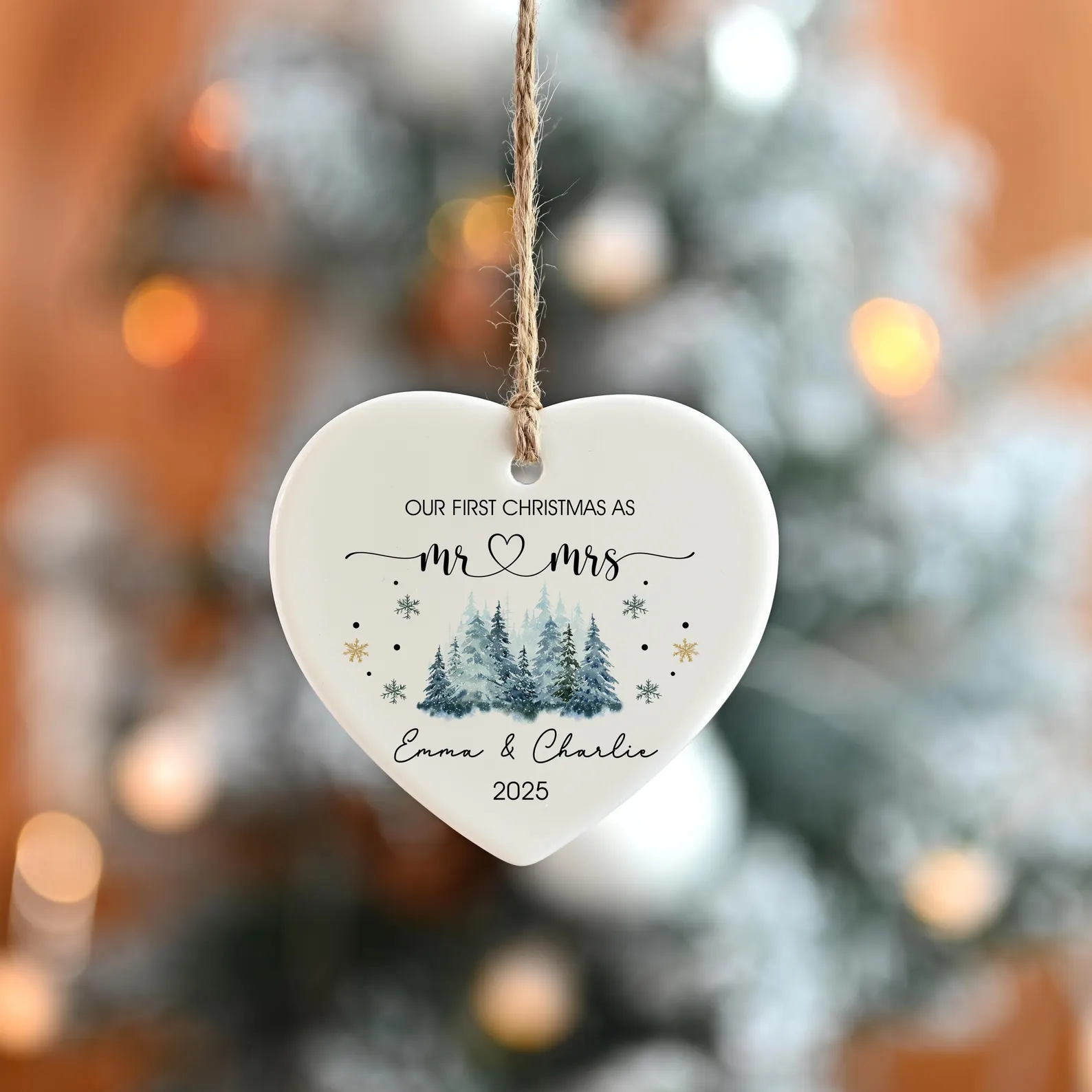Custom Wedding Ornament