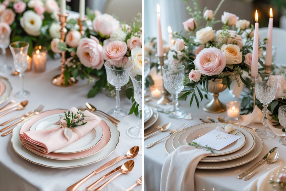 Cute Engagement Party Table Setting Ideas