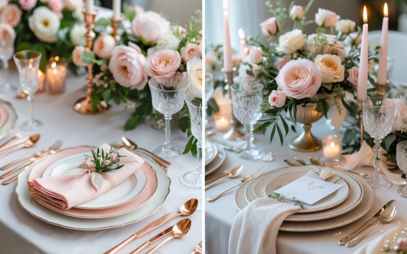 Cute Engagement Party Table Setting Ideas