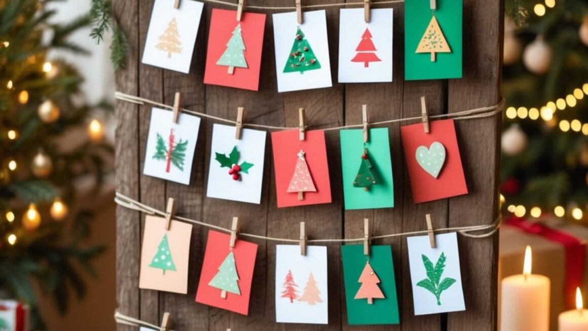 DIY Christmas Card Display