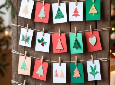 DIY Christmas Card Display