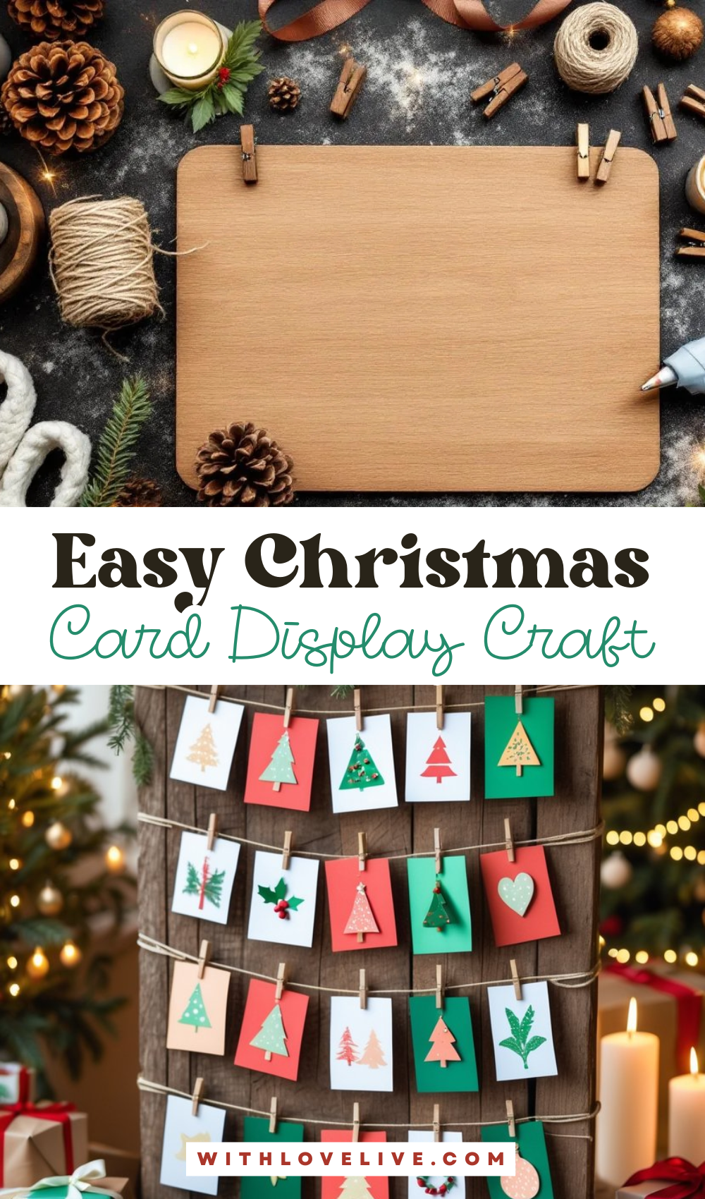 DIY Christmas Card Display