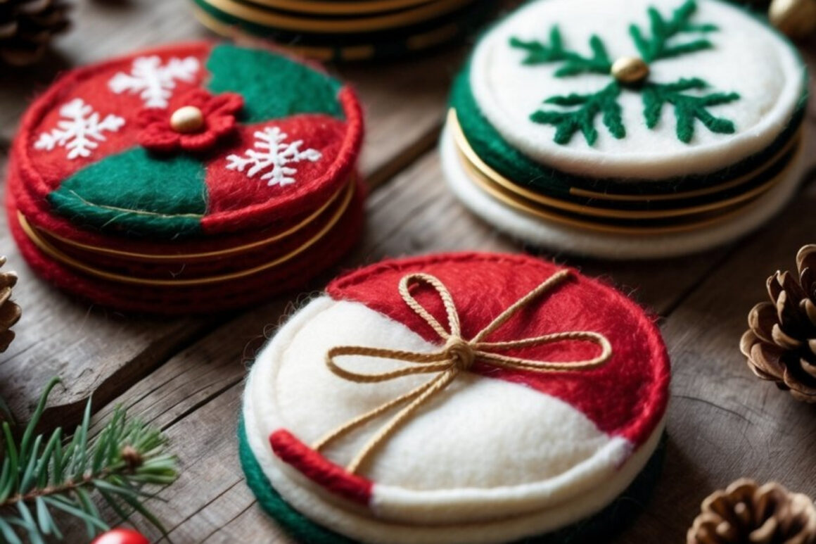 Felted Wool Coasters