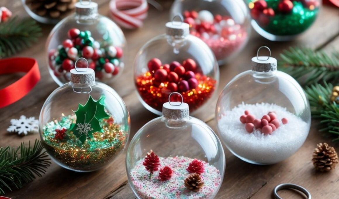 Fillable Clear Ball Ornaments
