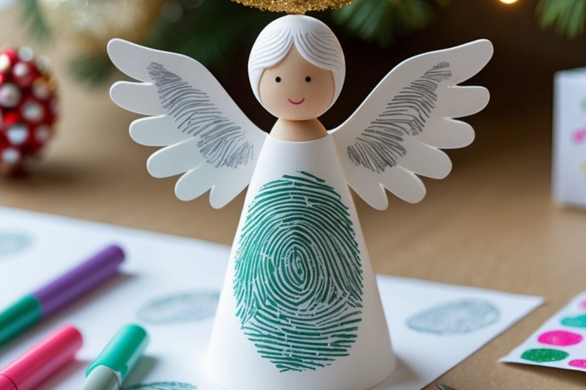 Fingerprint Angel Ornament