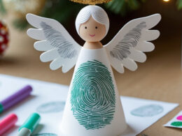 Fingerprint Angel Ornament