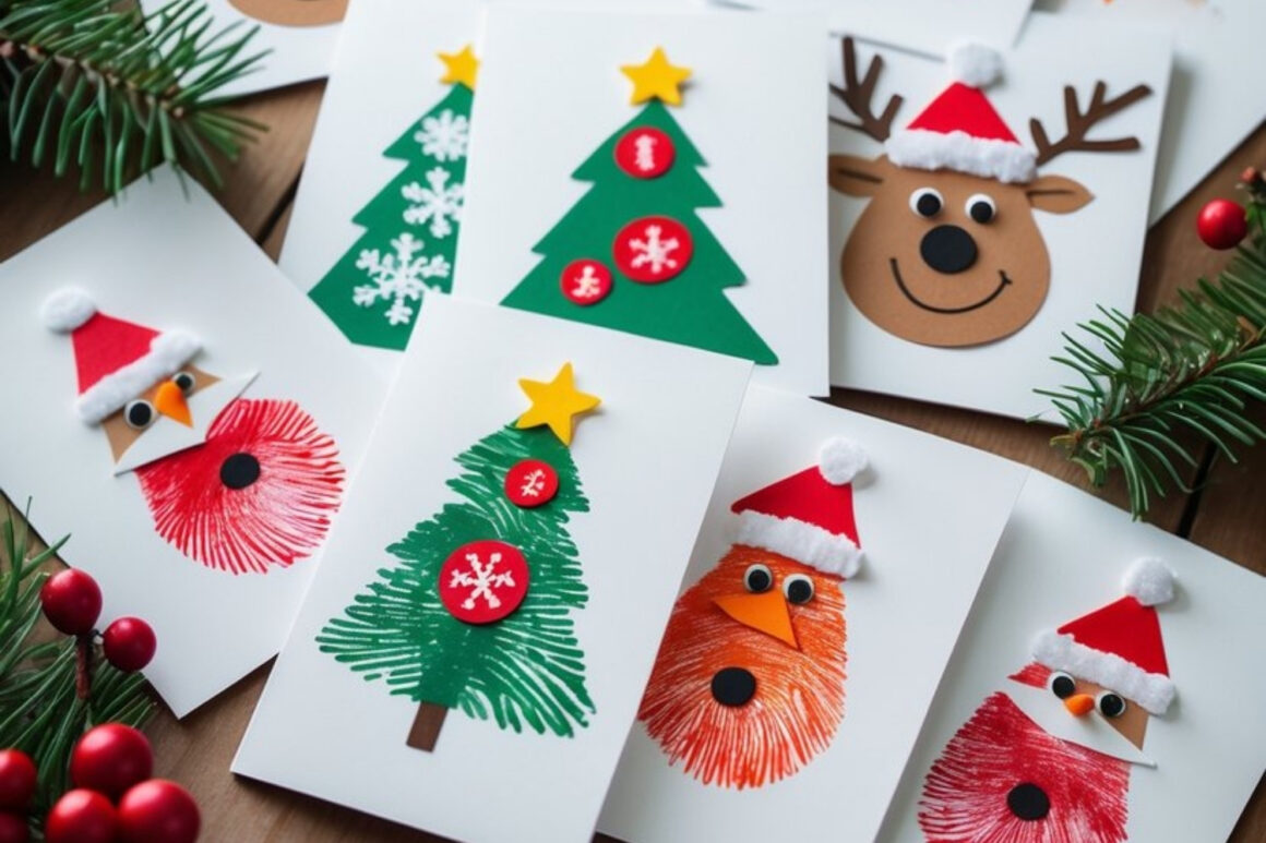 Fingerprint Bauble Cards