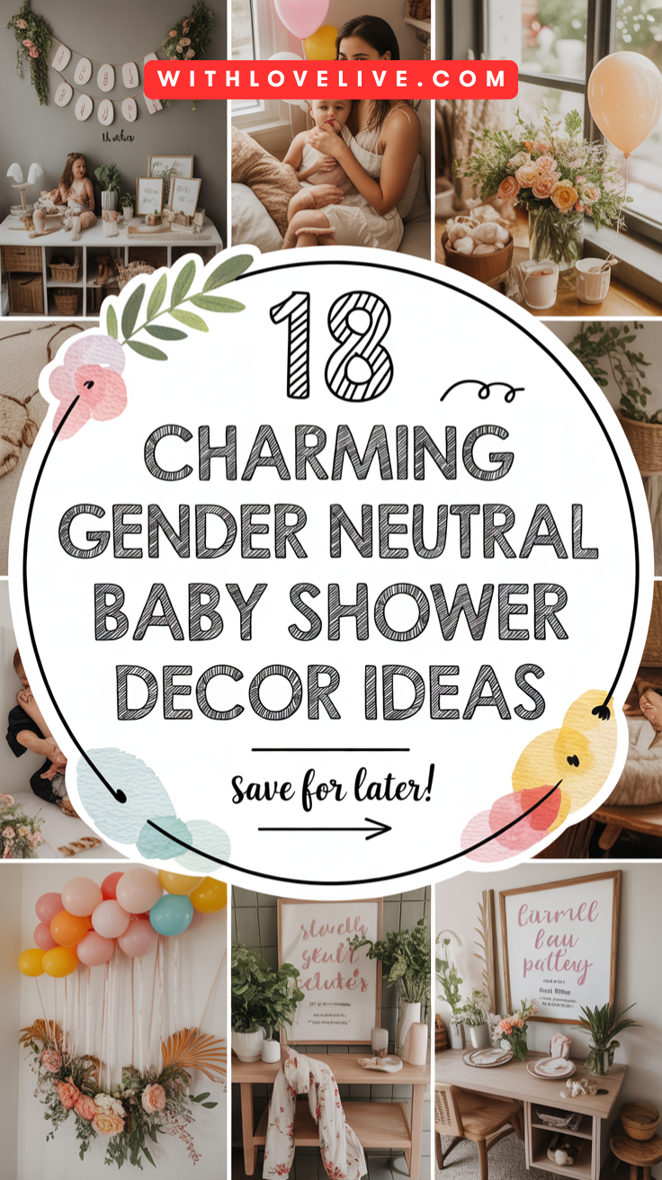 ender Neutral Baby Shower Decor Ideas