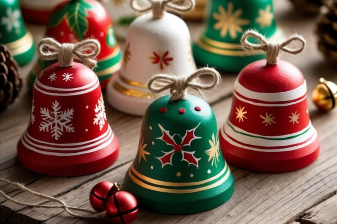 Hand-Painted Wooden Bells