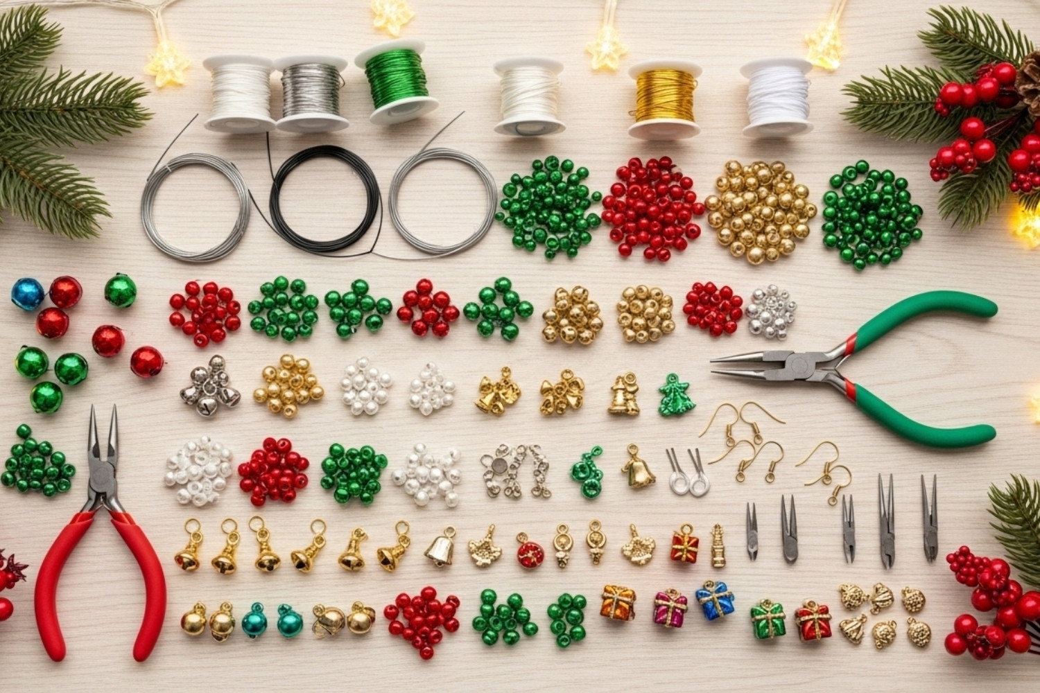 Handmade Beaded Christmas Jewelry Sets