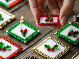 Mini Beaded Gift Tags with Personalized Letter Beads