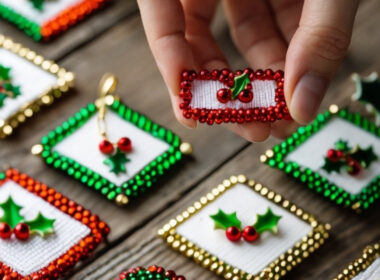 Mini Beaded Gift Tags with Personalized Letter Beads