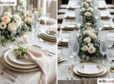 Neutral Wedding Table Setting Ideas