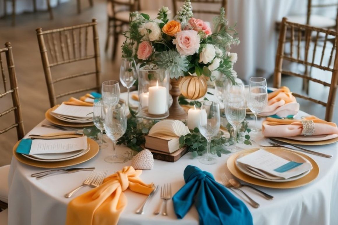 No-Plate Wedding Table Setting Ideas