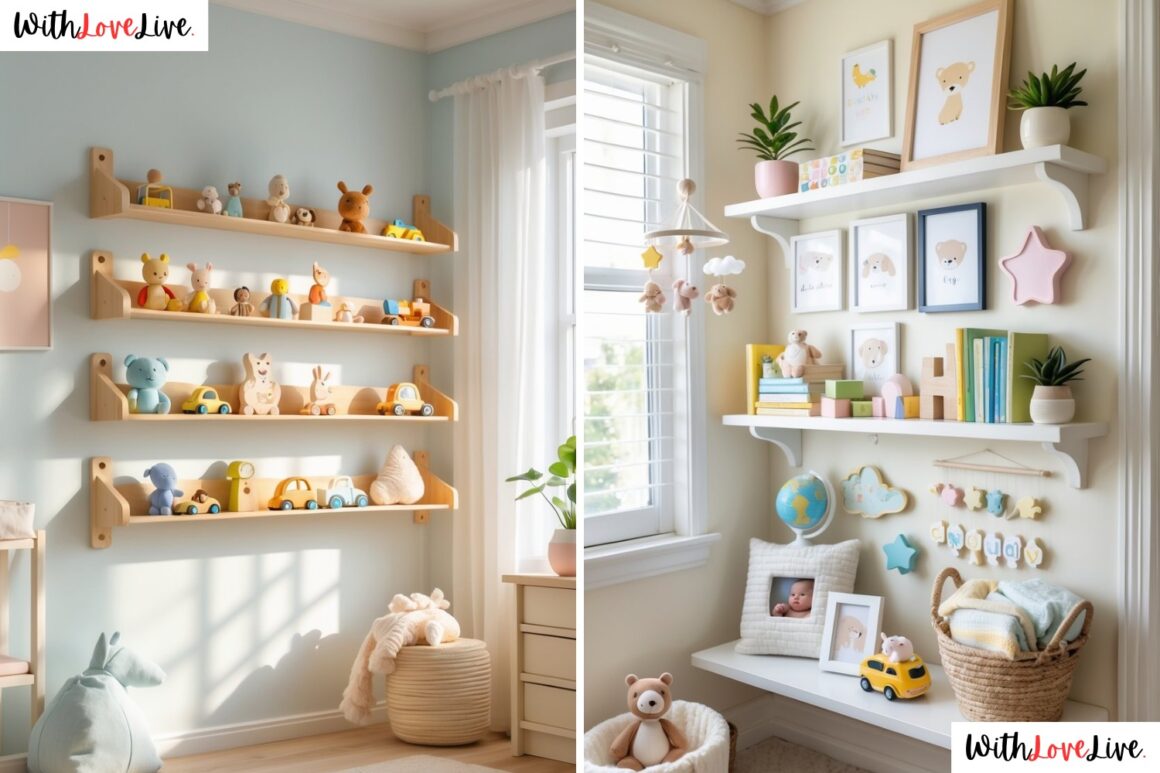 Nursery Shelf Decor Ideas