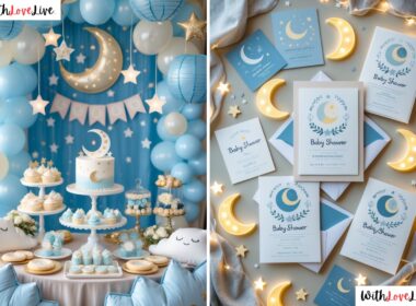 Over The Moon Baby Shower Decor