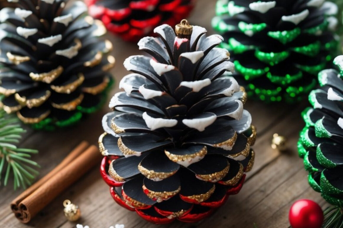 Painted Pinecone Ornaments