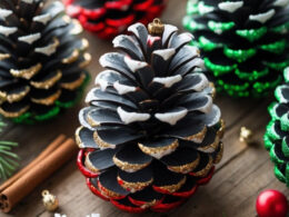Painted Pinecone Ornaments