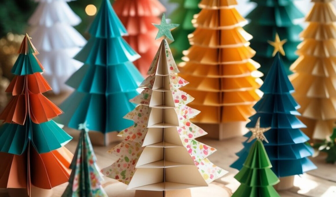 Paper Christmas Trees Craft